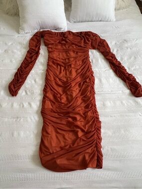 strapless open back dress Red 2 Piece Colorblocked Dress Set main image 0